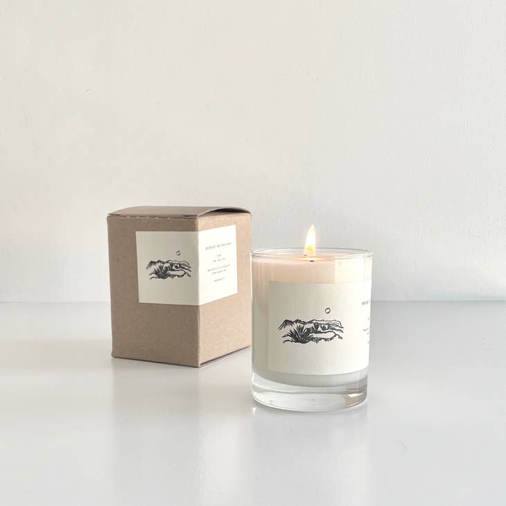 land - cedar, sage and grass soy candle