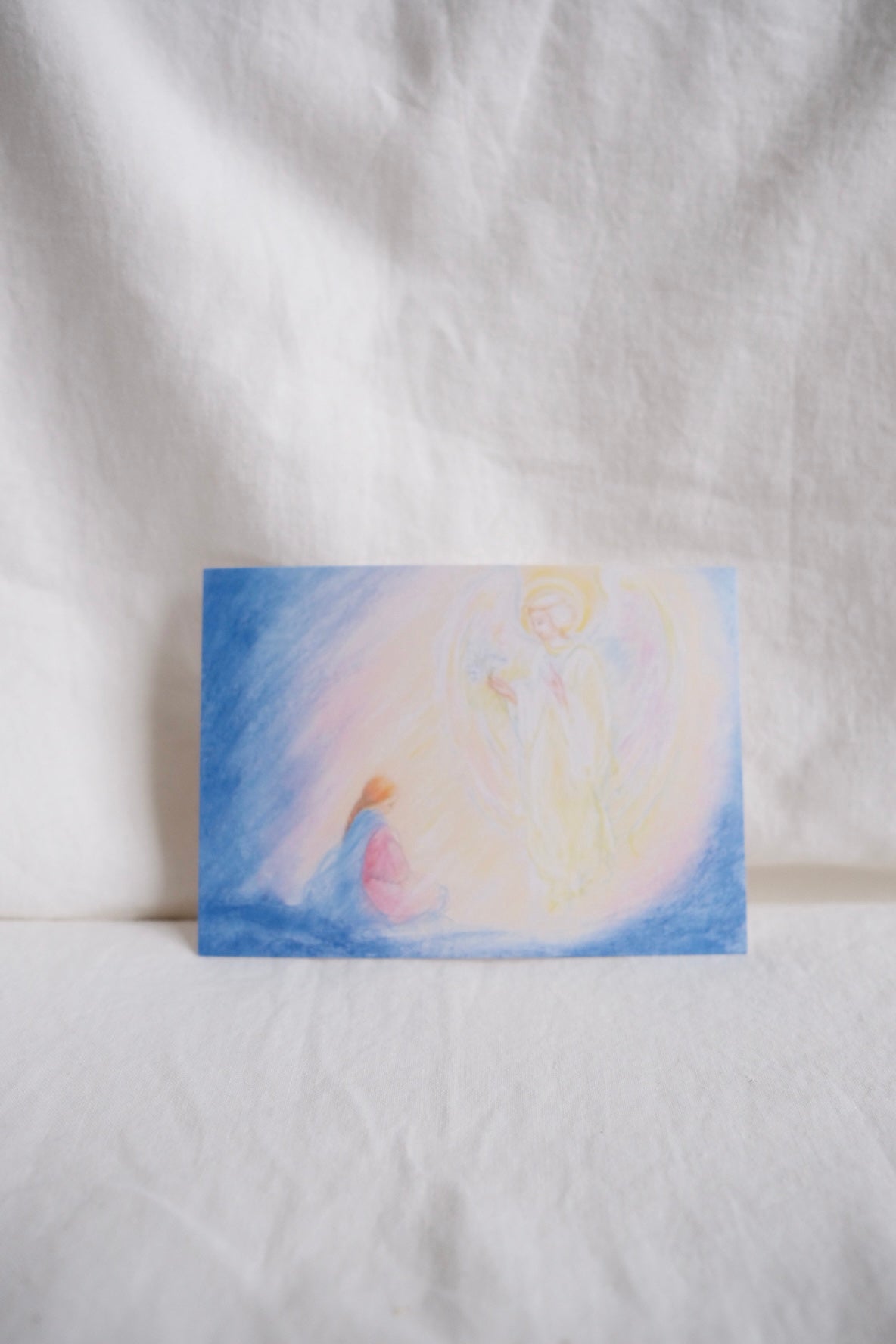advent angel postcard