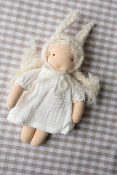 spring bunny waldorf doll